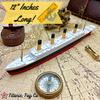 2Pack Split In Half Titanic & RMS Carpathia Model Ship 1 Ft Long Assembled Titanic Toys For Kids, Historically Accurate Titanic Toy, Titanic Ship, Titanic Cake Topper, Titanic Figurine view 4