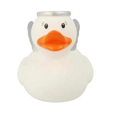 3 Inch Angel White Rubber Duck Bath Toy, Collectable, Fun for All Ages, Auto Dash Decoration, Crusing Vacation Gift