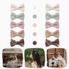 10 PCS 2'' Baby Hair Bow Clips Set Handmade Fully Lined Alligator Clips Floral Embroidered Cotton Fabric Gental for Baby Girls Toddler Fine Hair (Spring) view 2