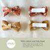 10 PCS 2'' Baby Hair Bow Clips Set Handmade Fully Lined Alligator Clips Floral Embroidered Cotton Fabric Gental for Baby Girls Toddler Fine Hair (Spring) view 3