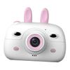 Alasum Dual Lens Digital Camera HD Mini Camera with Screen Auto Drop Silicone for Supports Card Pink view 1