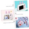 Alasum Dual Lens Digital Camera HD Mini Camera with Screen Auto Drop Silicone for Supports Card Pink view 4