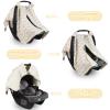 2-in-1 Baby Car Seat Cover, Baby Car Seat Canopy, Mom Nursing CoverEasy to Install ShieldMulti-Purpose | Winter Warm & Summer Shade Use view 4