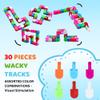 20 Packs Fidget Toys Bulk for Classroom Rewards, Rainbow Wacky Tracks Snap and Click Fidget Prizes, Quiet Sensory Puzzle, Party Favors, Christmas Stocking Stuffers, Goodie Bag, Student Treasure Box view 2