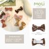 10 PCS 2'' Baby Hair Bow Clips Set Handmade Fully Lined Alligator Clips Floral Embroidered Cotton Fabric Gental for Baby Girls Toddler Fine Hair (Autumn) view 4