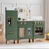 ROBUD Play Kitchen for Kids Toddlers - Wooden Toy Kitchen Set with Play Oven, Play Fridge, 3-in-1 Kids Kitchen Pretend Playset for Girls & Boys 3+ view 1