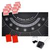 Playzaic House Advantage Blackjack Set with 6 Decks of Playing Cards, Neoprene Table Mat, Dealer Shoe, Discard Tray, Cut Cards - for Casino Night and Home Game Play view 1