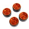 4Pcs 1:10 RC Crawler Car Metal Wheel Hub Car Tire Fit for Axial SCX10 / SCX10II / 90046/90047 (Black Gold) view 4