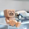 Charming Little Wooden Figure That Sways with 12pcs Magnetic Expressions, Funny Shaking Feet Wooden Man Figure, New Cute Car Dashboard Desktop Decor Ornaments view 4