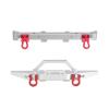 For MN For MN128 For Wrangler 1/12 Metal Front And Rear Bumpers And Bumpers RC Car Tracked Vehicles Parts And Accessories Upgrades Replacements RC Car Upgrade Part(Silver) view 1