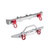 For MN For MN128 For Wrangler 1/12 Metal Front And Rear Bumpers And Bumpers RC Car Tracked Vehicles Parts And Accessories Upgrades Replacements RC Car Upgrade Part(Silver) view 2