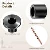 100 Pcs Black Cable Railing Protector Sleeves, 3/16 in Stainless Steel for Wood Posts Decking Stair, with 3.9 in Drill Bit, 0.25 in Diameter view 3