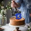 1 Pack Bruh I'm 13 Cake Topper Glitter Burh It's My 13th Birthday Cake Pick Happy 13th Birthday Cheers to 13 Years Cupcake Decorations Party Supplies Blue view 4
