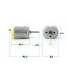 18mm*24mm FC-260RA-10400 Carbon Brush Electronic Starter DC 6V- 24V 12V 8800RPM for Toy Car Boat Model view 4