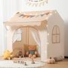 besrey Kids Play Tent with Eave, Toddler Tent 2 in 1 with Padded Mat and Lights, Large Playhouse with 2 Doors & 2 Windows, Indoor & Outdoor, Christmas Toddler Playhouse, 51" x35" x 47" view 1