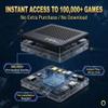All8bit G11 Pro Game Box,Built-in 100,000+ Games, 60 Emulators,Retro Gaming Console with 2.4g Wireless Dual Controllers,Retro Gamer Pro, HDMI Output,Plug & Play Video Games for TV view 3