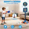 JoyCat 2-in-1 Shooting&Basketball Toy for Kids,Adjustable Height Auto-Moving Shooting Target with Music,Outdoor Indoor Game Compatible with Nerf Toy Guns for Kids,Birthday Chrisrmas Gift for Boys view 3