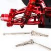 #45 Steel CVD Driveshaft Front Rear Drive Shafts Set for ARRMA 1/18 Granite GROM 1/14 Typhon GROM Upgrade Parts,Drive Shaft Thickened Upgraded Version (Silver) view 3