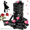 COSMELAB Lust Tower Games for Adults, Blocks Adult Naughty Games, Tumble Tower Couples Game, Valentine Lover Date, Tumbling Wooden Stacking Blocks for Lover Date Night Party(48pcs) view 1