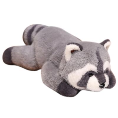 AHXHWKA Raccoon Weighted Stuffed Animals,25.6 Inch Cute Weighted Raccoon Plush Toys, Soft Hugging Pillow Plushies Gifts for Girlfriend Kids Girls Boys