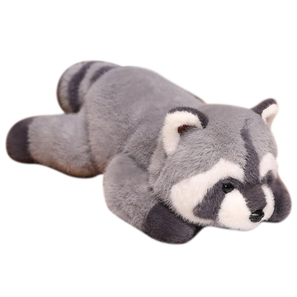 AHXHWKA Raccoon Weighted Stuffed Animals,25.6 Inch Cute Weighted Raccoon Plush Toys, Soft Hugging Pillow Plushies Gifts for Girlfriend Kids Girls Boys