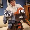 AHXHWKA Raccoon Weighted Stuffed Animals,25.6 Inch Cute Weighted Raccoon Plush Toys, Soft Hugging Pillow Plushies Gifts for Girlfriend Kids Girls Boys view 2