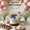 1 Pack Bruh I'm 16 Cake Topper Glitter Burh It's My 16th Birthday Cake Pick Happy 16th Birthday Cheers to 16 Years Cupcake Decorations Party Supplies Blue view 3