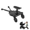 2 in 1 Universal Stroller Board Sit & Stand Buggy Wheeled Board Toddler Stroller Attachment with Detachable Seat for 3-7 Years Old view 1