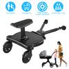 2 in 1 Universal Stroller Board Sit & Stand Buggy Wheeled Board Toddler Stroller Attachment with Detachable Seat for 3-7 Years Old view 2