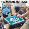 Automatic Mahjong Table, Portable Mahjong Table with 152 Magnetic Tiles incl. Joker Tiles, for Outdoor & Home Fun, Compatible with both Chinese and American Mahjong, Suitable for Mahjong Enthusiasts view 3