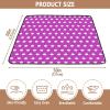 YANENDIE Baby Play Mat - 50" X 50" Baby Play Mats for Playpen & Floor, Polka Dots Purple White Soft Foam Crawling Mat for Babies and Toddlers Infants, Foldable Waterproof, Machine Washable view 2