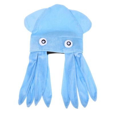 BESPORTBLE 1pc Peculiar Funny Octopus Hat, Halloween Party Cap, Flannel Headdress, Crazy Hat for Stage Show