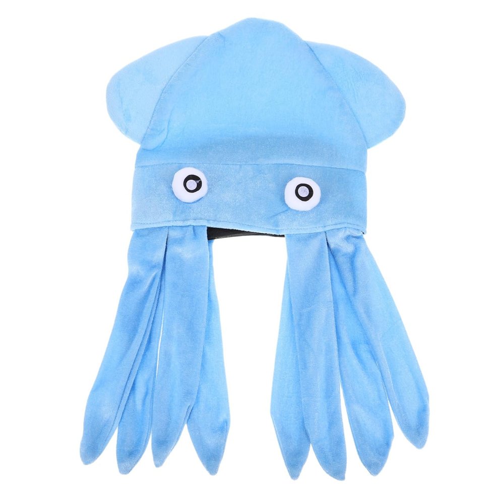 BESPORTBLE 1pc Peculiar Funny Octopus Hat, Halloween Party Cap, Flannel Headdress, Crazy Hat for Stage Show
