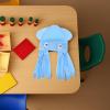 BESPORTBLE 1pc Peculiar Funny Octopus Hat, Halloween Party Cap, Flannel Headdress, Crazy Hat for Stage Show view 4