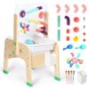 Bolocon Kids Sand & Water Table  Outdoor Sensory Play Table w/Vertical Clear Top Panel for Painting and Suction Cup Toys for Toddlers view 1