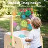 Bolocon Kids Sand & Water Table  Outdoor Sensory Play Table w/Vertical Clear Top Panel for Painting and Suction Cup Toys for Toddlers view 4