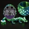 4 Pcs 3D Printed Dragon Glow in The Dark with Eggs, Dinosaur Eggs Fidget Toys for Kids, Birthdays, Christmas, Halloween Decorations Gifts Indoor Outdoor for Girls Boys view 2