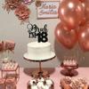 1 Pack Bruh I'm 18 Cake Topper Glitter Star Burh It's My 18th Birthday Cake Pick Happy 18th Birthday Cheers to 18 Years Cupcake Decorations Party Supplies Black view 4