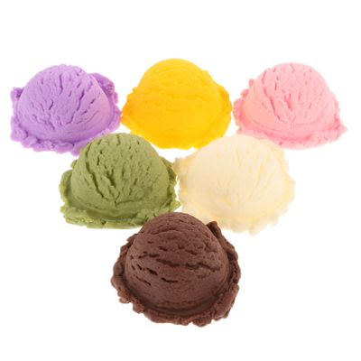 BESPORTBLE Vibrant Artificial Ice Cream Scoops Fake Ice Cream Cones for Home Shop Kitchen Decoration Realistic Dessert Models for Display Photography Props Desk Accessories