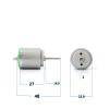DC 3V-4.5V 15000RPM R260 Electronic Starter Long Shaft 24mm Round High Speed 260 Electronic Starter for DIY RC Toy Car Boat Model Fan view 2