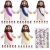 Goherii Little Jesus Figures Easter Religious Toys - 30 Pack Mini Jesus Figurines in Bulk, 5 Color Tiny Jesus Figures, Baby Jesus for Christian Party Favors Gift, Sunday School, Church Celebrations view 1