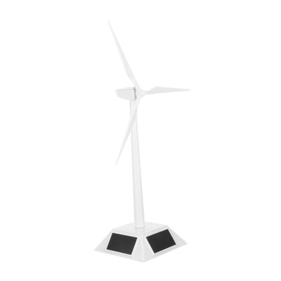 Beaupretty Solar Powered Windmill Model DIY Science Kit with Detachable Rotating Base Pinwheel Sculpture for Home Office Classroom Decor and Educational Stem
