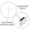 Beaupretty Solar Powered Windmill Model DIY Science Kit with Detachable Rotating Base Pinwheel Sculpture for Home Office Classroom Decor and Educational Stem view 3