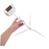 Toyvian Solar Powered White Plastic Windmill Model with Rotating Display Stand Easy Assembly No Batteries Required Science Kit and Home Office Decorative Lawn Ornament view 4