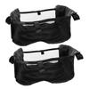 Abaodam 2pcs Large Capacity Stroller Storage Basket Mesh Organizer for Stroller and Pushchair Underseat Nappy and Storage Easy Installation and Multifunctional Use view 1