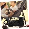 Abaodam 2pcs Large Capacity Stroller Storage Basket Mesh Organizer for Stroller and Pushchair Underseat Nappy and Storage Easy Installation and Multifunctional Use view 4
