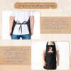 R HORSE Kid Apron and Chef Hat Set 2Pcs Adjustable Black My Kitchen Children Kitchen Apron, Dress up Role Play Chef Toy Funny Cooking Baking Painting and Training Kits for Kids Birthday Holiday Gift view 4