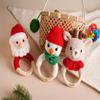 Personalized Christmas Wooden Baby Rattle,Custom Christmas Handcrafted Crochet Toy Rattles with Name,Christmas Gifts for Newborn,Baby Shower Gifts view 3