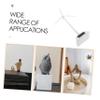 BESPORTBLE Solar Powered White Plastic Windmill Model with Detachable Parts Rotating Display Stand for Science Kits Educational Home Office Decor view 3