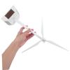 BESPORTBLE Solar Powered White Plastic Windmill Model with Detachable Parts Rotating Display Stand for Science Kits Educational Home Office Decor view 4